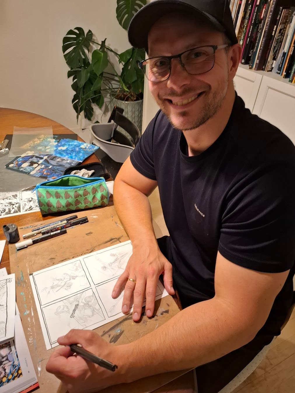 Portrait of Bo T. K. Michelsen, illustrator and creator of Knight of Ink and Eldritch Seed comics